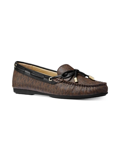 Shop Michael Michael Kors Sutton Moc Womens Faux Leather Loafer Moccasins In Brown