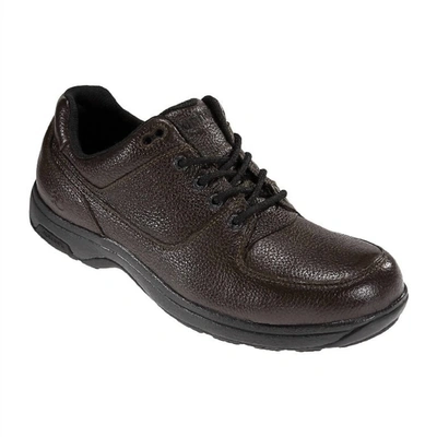 Shop Dunham Men's Windsor Waterproof Oxford Shoes - Medium Width In Dark Brown