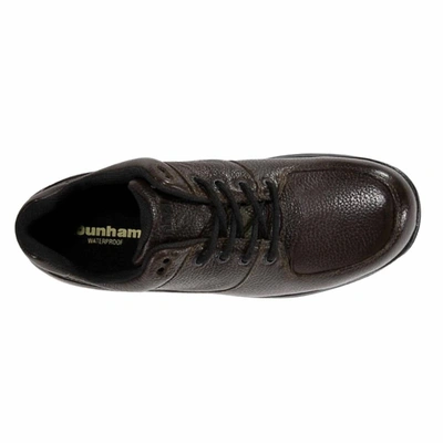 Shop Dunham Men's Windsor Waterproof Oxford Shoes - Medium Width In Dark Brown