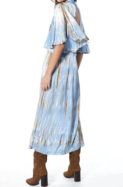Young Fabulous & Broke Maxwelle Dress Web Wash In Arctic In Multi