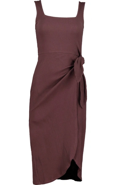 Bishop + Young The Power Of Purple Shawna Dress In Bordeaux In Blue