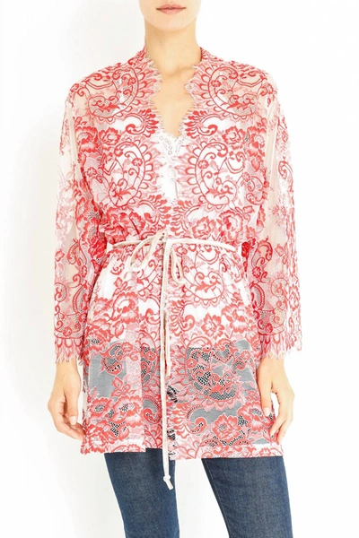 Shop Loyd/ford Lace Coat In Red