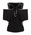 ROLAND MOURET Sercy Cold Shoulder Top