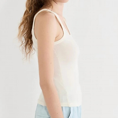 Shop The Great The Slim Tank In Washed White In Multi