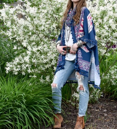 Tasha Polizzi Marrakesh Duster In Blue