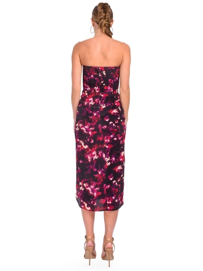 Shop Gilner Farrar Vera Dress In Moody Floral In Multi