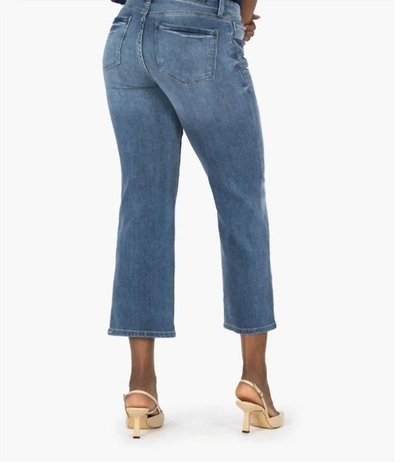 Kut From The Kloth Charlotte High Rise Culotte In Dark Stone Base Wash In Multi