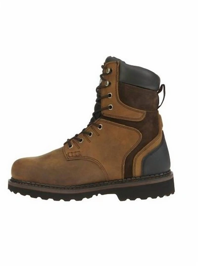 Georgia Boot Men's Brookville Steel Toe Waterproof Work Boot - Wide Width In Dark Brown In Brown
