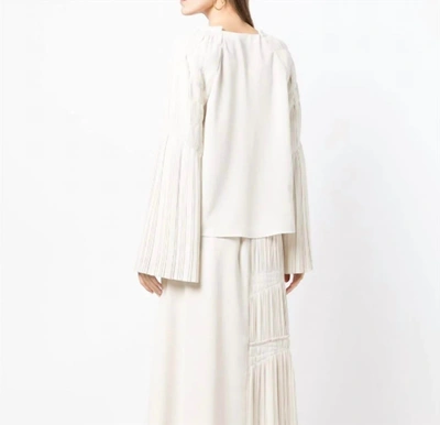 Simkhai Regina Pleated Top In Nougat In Pink