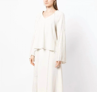 Simkhai Regina Pleated Top In Nougat In Pink