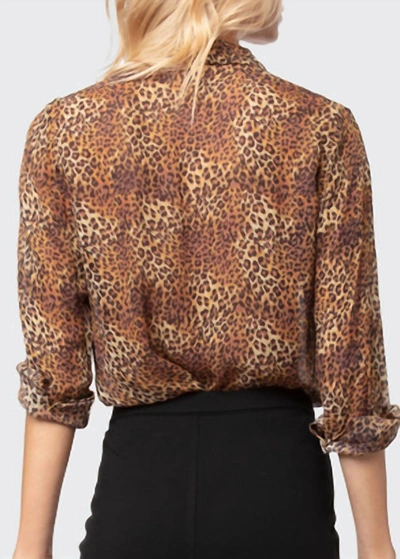 As By Df Bagheera Blouse In Wild Side Leopard In Multi