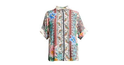 Johnny Was Clover Button Down Shirt In Multi