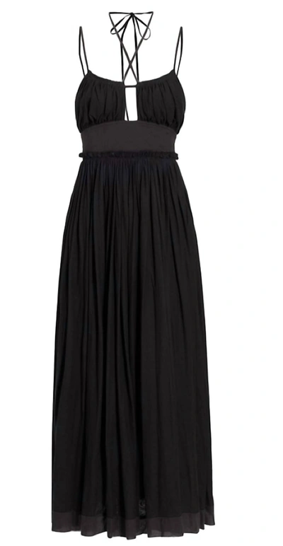 Shop Ulla Johnson Women's Freya Adjustable Straps Cut-out Dress In Noir In Black