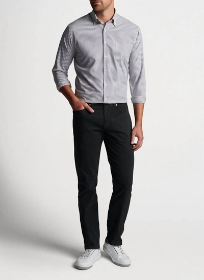 Shop Peter Millar Men's Ultimate Sateen Five-pocket Pant In Black