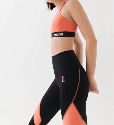 P.e Nation P.e. Nation Womens High Press Sports Bra In Persimmon In Gold