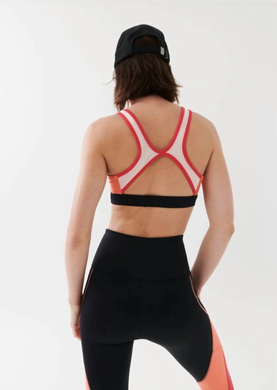 Shop P.e Nation High Press Sports Bra In Persimmon In Gold