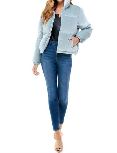 Tcec Puffer In Dusty Blue In Multi