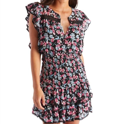 Shop Allison New York Willow Top In Black Floral