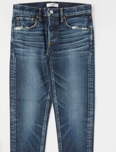 Shop Moussy Etta Tapered Jeans In Blue