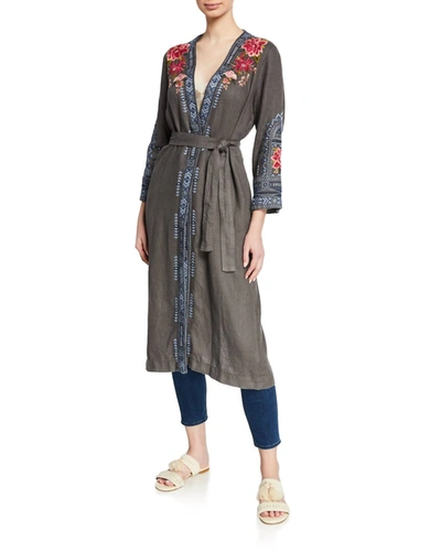 Johnny Was Davis Effortless Coat In Voltage In Multi