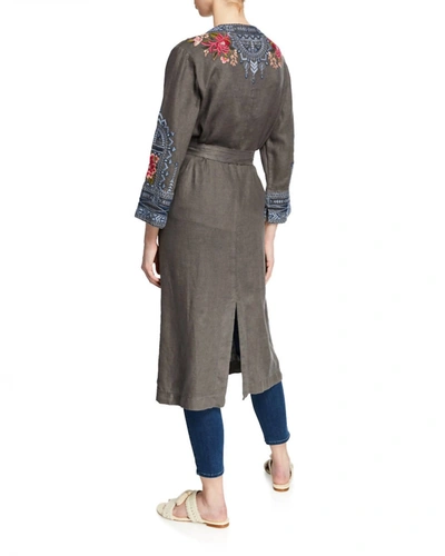 Johnny Was Davis Effortless Coat In Voltage In Multi