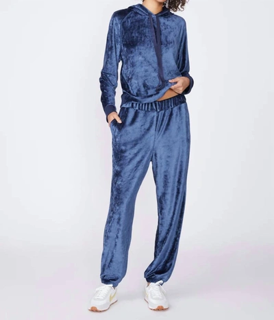 Shop Stateside Bamboo Velour Sweatpant In Blue
