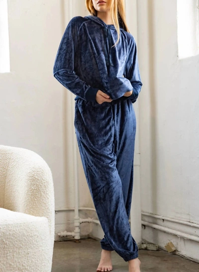 Shop Stateside Bamboo Velour Sweatpant In Blue