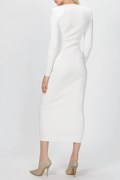 Shop Ronny Kobo Vianne Knit Dress In White