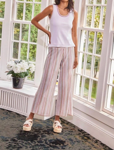 Ecru Textured Sweater Pant In Multi