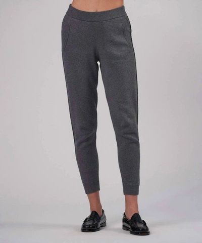 Shop Atm Anthony Thomas Melillo Cotton Cashmere Sweater Pant In Heather Charcoal In Grey