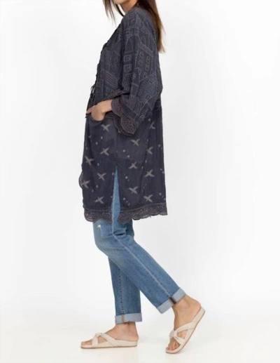 Johnny Was House Ecaterina Kimono In Graphite In Pink