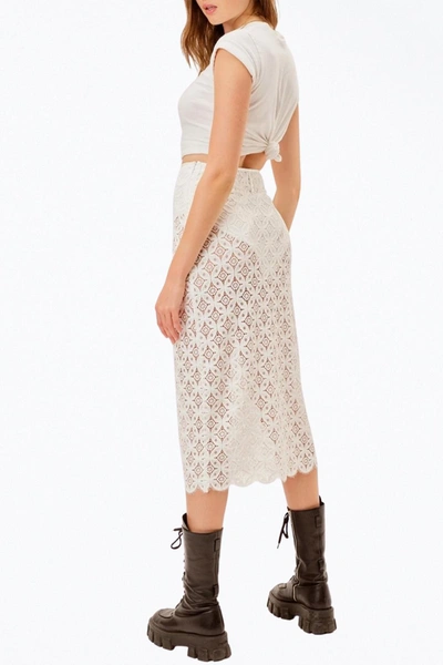 Shop For Love & Lemons Charmaine Midi Skirt In White