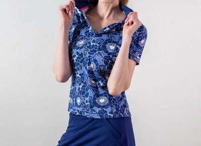 Krimson Klover Dina Golf Polo In Blue Jay