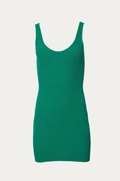 Shop Bec & Bridge Anouk Knit Mini Dress In Bottle Green