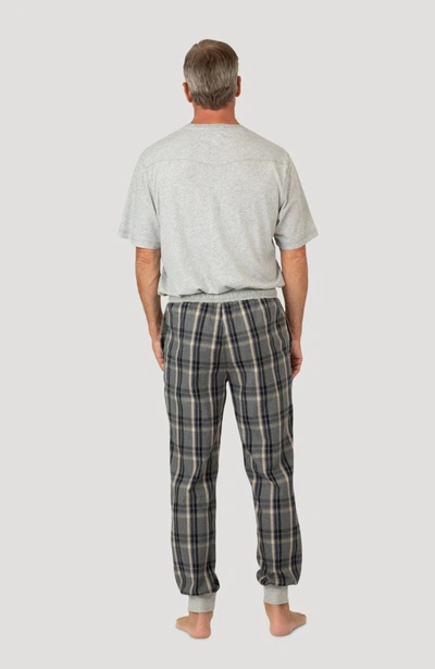 True Grit Men's Alpine Checks Jogger In Charcoal In Pink