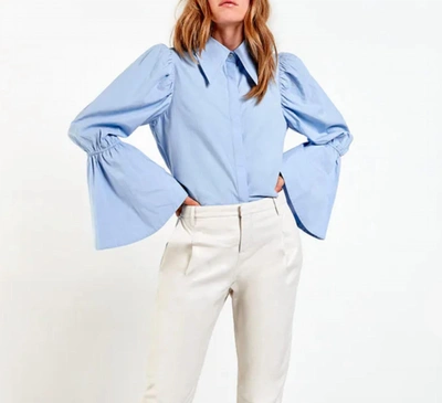 Shop As By Df Marin Blouse In Spring Blue