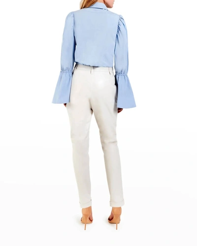 Shop As By Df Marin Blouse In Spring Blue