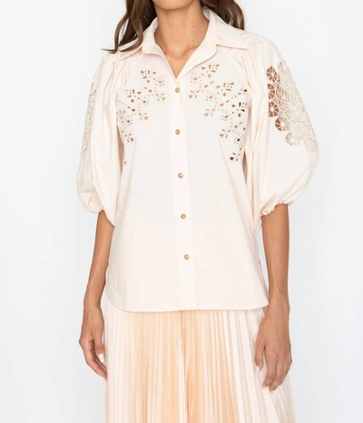 Caballero Mae Top In Pink Champagne