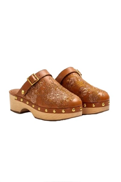 Johnny Was Women's Mono Clog Tonal Slippers In Brown In Brown