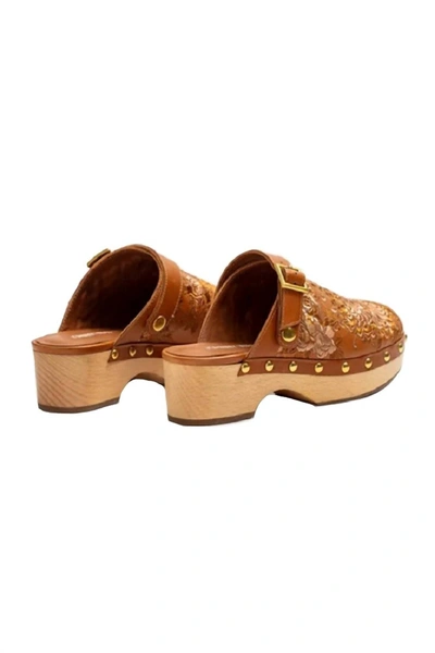Johnny Was Women's Mono Clog Tonal Slippers In Brown In Brown
