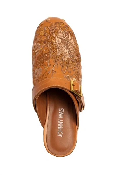 Johnny Was Women's Mono Clog Tonal Slippers In Brown In Brown