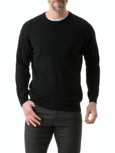Shop Rodd & Gunn Men Queenstown Sweater In Onyx In Black