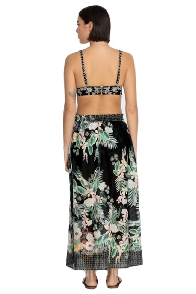 Johnny Was Side Tie Maxi Skirt In Multi In Multi