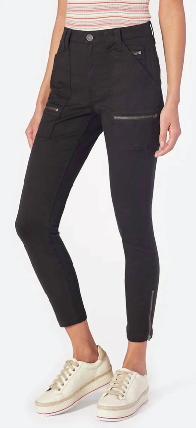 Shop Joie High Rise Park Skinny G Caviar In Black