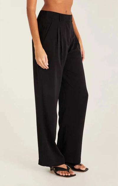 Shop Z Supply Lucy Twill Pant In Black