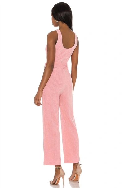 Shop Saylor Molly Ribbed Jumpsuit In Pink