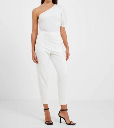 Shop French Connection Rosanna One Shoulder Puff Sleeve Top In White
