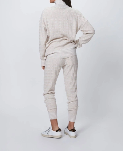 Shop Varley Florence Sweatpant In Neutral Knit In Multi