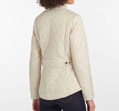 Shop Barbour Cavalry Flyweight Quilt Jacket In Pearl/stone In Multi
