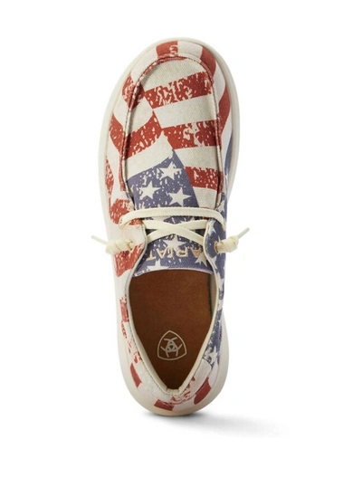 Shop Ariat Women's Hilo Slip On Shoe - Medium In Distressed Flag In Multi